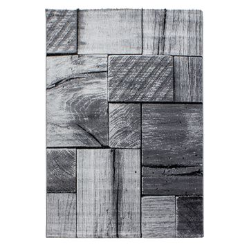 Parma Lami tapis poils ras rectangle 240x340cm noir