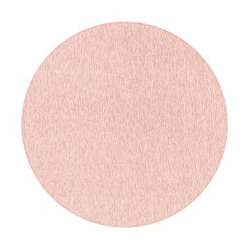 Nizza tapis poils court bouclé rond Ø 160cm rose