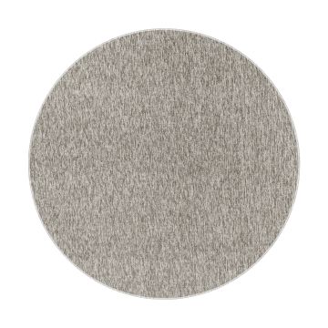 Nizza tapis poils court bouclé rond Ø 160cm beige