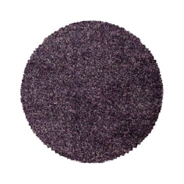 Enjoy Shaggy tapis poils longs rond Ø 160cm lilas