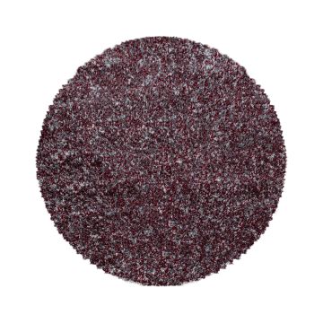 Enjoy Shaggy tapis poils longs rond Ø 160cm rouge