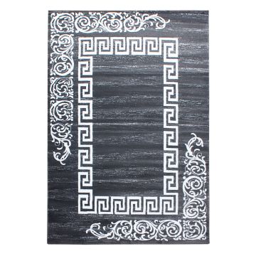 Miami Henna tapis poils ras rectangle 240x340cm gris