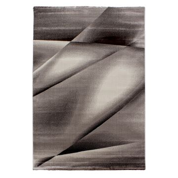 Miami Hios tapis poils ras rectangle 240x340cm brun