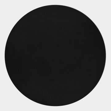Pouffy tapis duveteux poils longs rond Ø 160cm noir