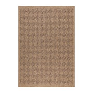 Dhaka Ricka tapis extérieur/intérieur rectangle 140x200cm jute noir