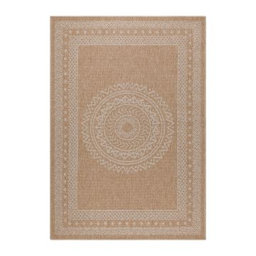 Dhaka Shapl tapis extérieur/intérieur coureur 80x150cm jute beige