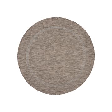 Relax Tranqua tapis extérieur/intérieur rond Ø 160cm brun