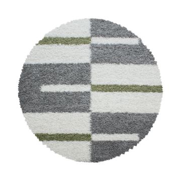 Gala Shaggy tapis poils longs rond Ø 160cm vert