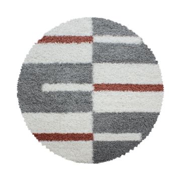 Gala Shaggy tapis poils longs rond Ø 160cm terra