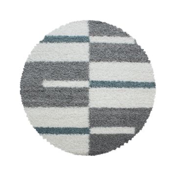 Gala Shaggy tapis poils longs rond Ø 160cm turquoise