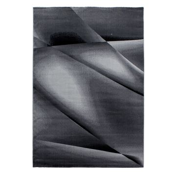 Miami Hios tapis poils ras rectangle 240x340cm noir