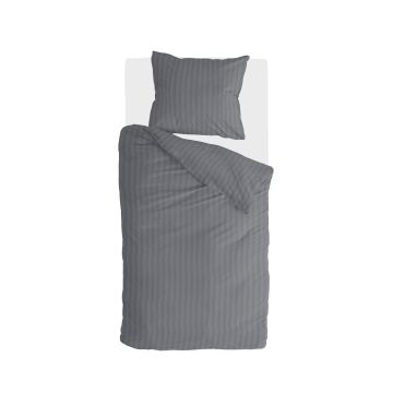 Classy Evergreen dekbedovertrek 140x220cm antraciet