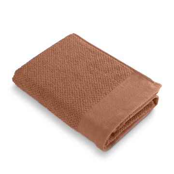 Soft Cotton Popcorn baddoek 50x100cm terra