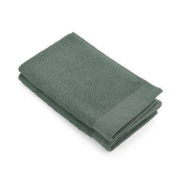 Soft Cotton gastendoek 30x50cm legergroen (2 stuks)