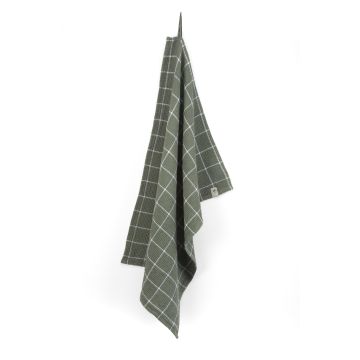 Dry with Cubes keukendoek 50x70cm legergroen