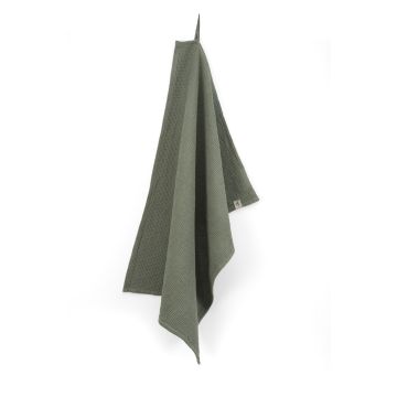 Dry with Cubes Uni keukendoek 50x70cm legergroen