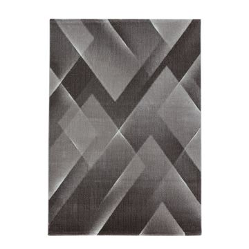 Costa Carp tapis poils ras coureur 80x250cm brun