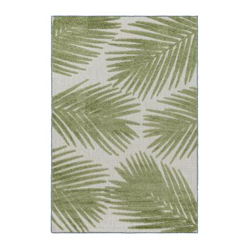 Bahama Palm tapis extérieur/intérieur poils longs/ras coureur 80x250cm vert