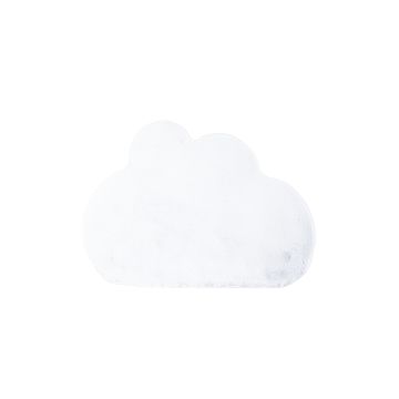 Caty Nuage tapis enfant uni duveteux poils longs 80x120cm blanc