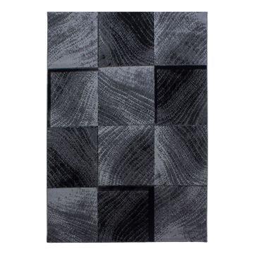 Plus Blok tapis poils ras rectangle 240x340cm noir