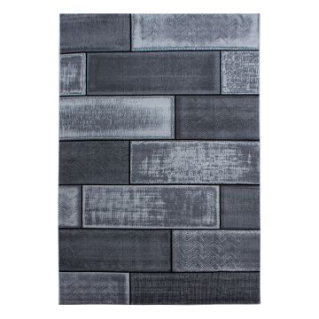 Plus Wallz tapis poils ras rectangle 240x340cm noir
