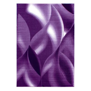 Plus Scala tapis poils ras rectangle 240x340cm lilas