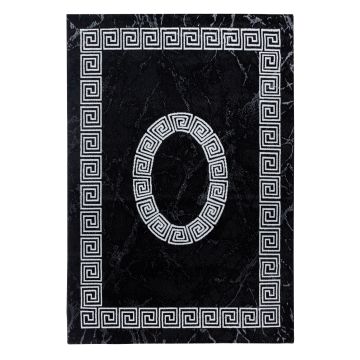 Plus Laby tapis poils ras rectangle 140x200cm noir