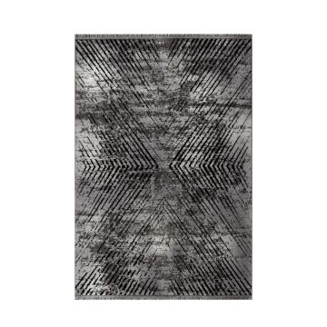 Elite Zynara tapis poils ras rectangle 240x340cm gris