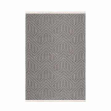 Style Veyza tapis poils ras rectangle 240x340cm moka