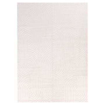 Sahara Lirix tapis poils ras rectangle 240x340cm crème
