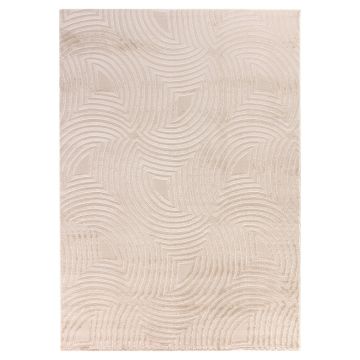 Sahara Nevra tapis poils ras rectangle 240x340cm beige