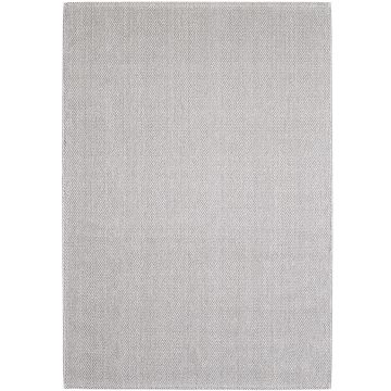Loom tapis poils ras rond Ø 200cm argent