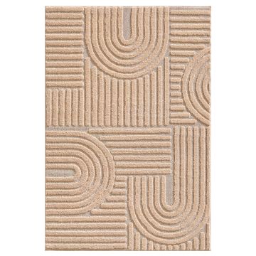 Art tapis poils longs rectangle 280x370cm rose
