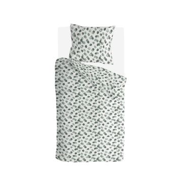 Spotty Animal dekbedovertrek 140x220cm groen