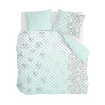 Dreamy Dots dekbedovertrek 200x200cm licht blauw
