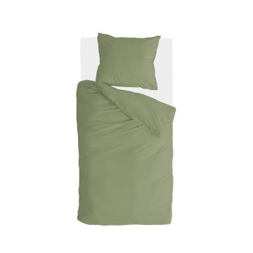 Soft Structure dekbedovertrek 140x220cm groen