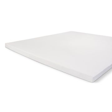 Crispy Cotton topper hoeslaken 140x200cm katoen wit