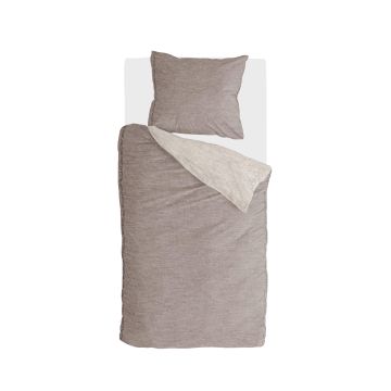 Casual Beauty dekbedovertrek 140x200cm taupe/zandkleur