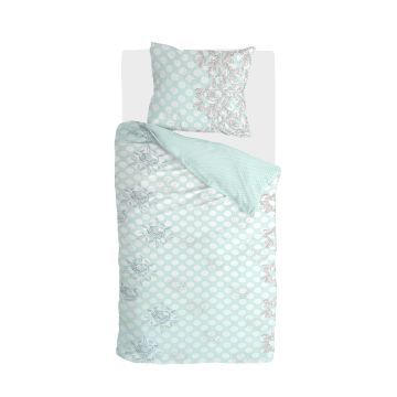 Dreamy Dots dekbedovertrek 135x200cm licht blauw