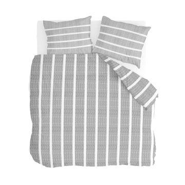 Stripe Along dekbedovertrek 240x220cm antraciet