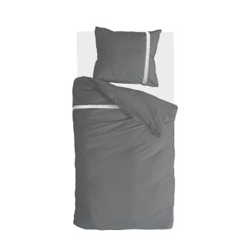 Timeless Chic dekbedovertrek 155x220cm antraciet