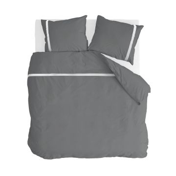 Timeless Chic dekbedovertrek 240x220cm antraciet