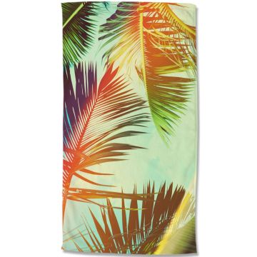 serviette de plage 100x180cm polyvelours nr:10037 multicolore