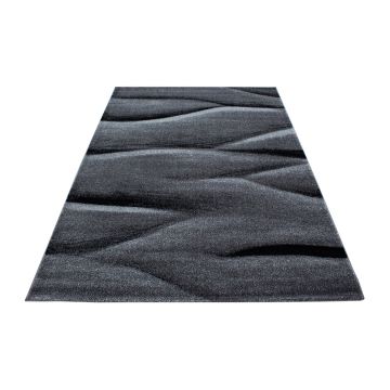 Lucca Golf tapis poils ras rectangle 160x230cm noir