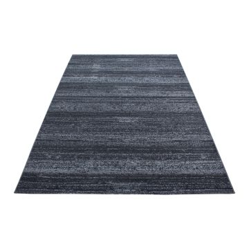 Plus tapis poils ras rectangle 160x230cm gris