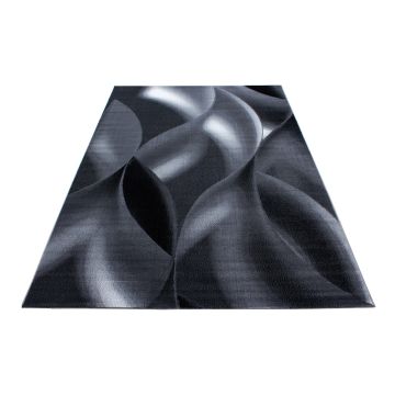 Plus Scala tapis poils ras rectangle 160x230cm noir