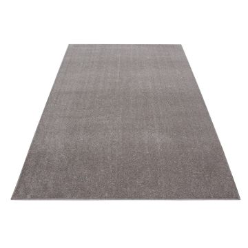 Ata tapis poils ras rectangle 140x200cm beige