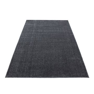 Ata tapis poils ras rectangle 160x230cm gris