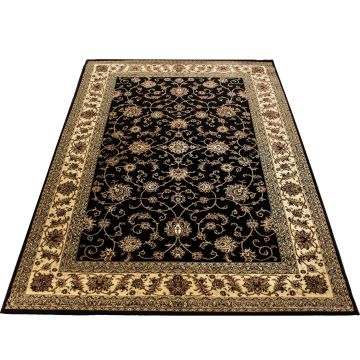 Marrakesh Layla tapis poils ras rectangle 300x400cm noir