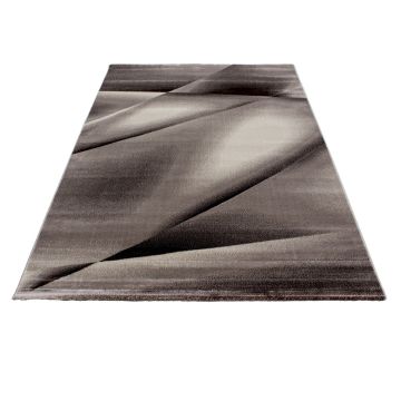 Miami Hios tapis poils ras rectangle 160x230cm brun